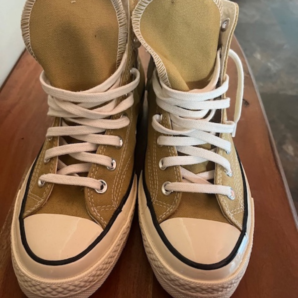 Tan Converse Chuck Taylor Hightops